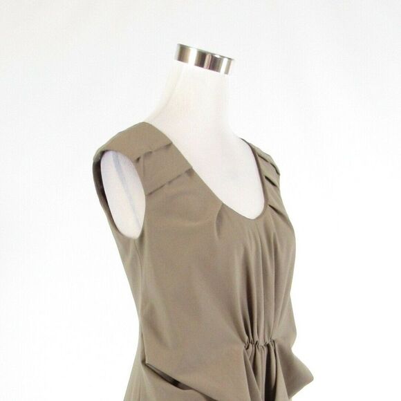 Taupe MAGASCHONI COLLECTION sheath dress 6 - Picture 4 of 9